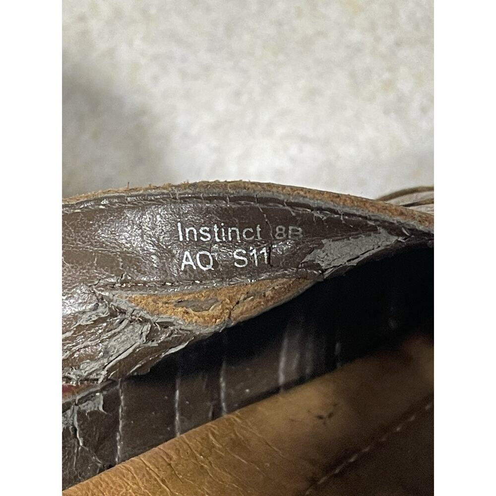 Earth Brown Leather Sandals Women’s Size 8B Adjustable Ankle Strap Breathable - Picture 12 of 15